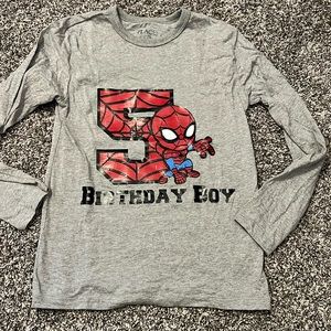 Spidey birthday shirt